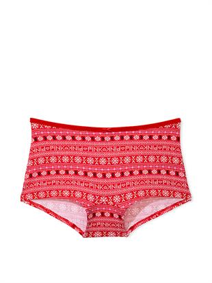 Kadife Kenarlı Pamuklu Boyshort Külot