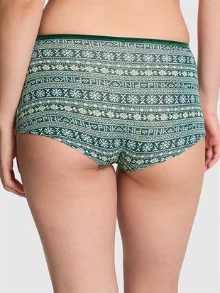 Kadife Kenarlı Pamuklu Boyshort Külot