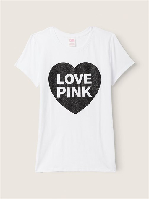 Kısa Kollu Bisiklet Yaka Desenli Mükemmel T-Shirt