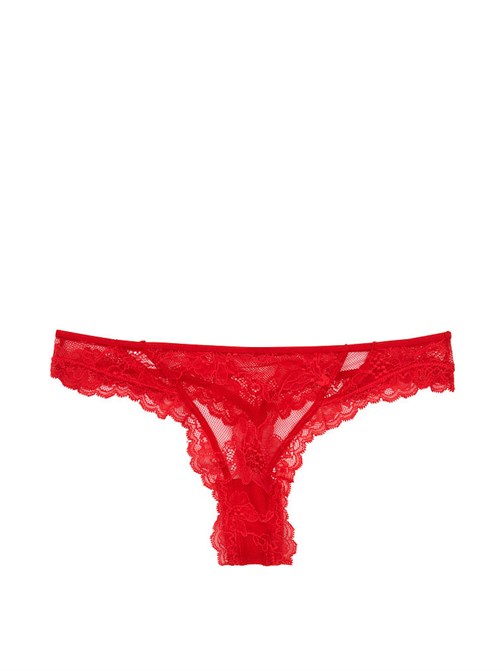 Lace Cutout Thong Panty