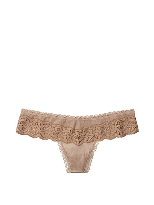 Lace-detail Thong Panty