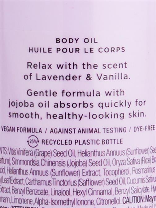 Lavender & Vanilla Vücut Yağı