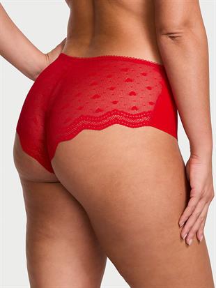 Lazer Kesim Arkası Dantelli Cheeky Külot