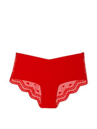 Lazer Kesim Arkası Dantelli Cheeky Külot
