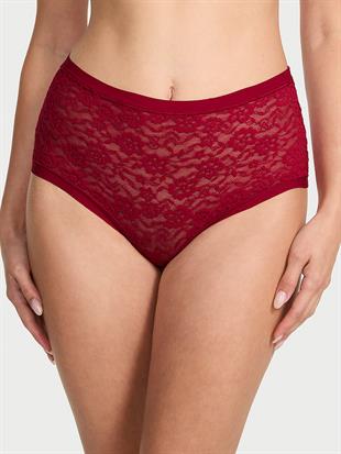 Lazer Kesim Dantelli Brief Külot