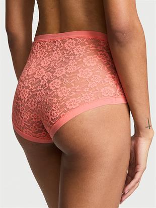 Lazer Kesim Dantelli Brief Külot