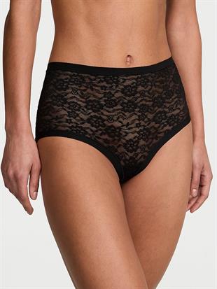 Lazer Kesim Dantelli Brief Külot