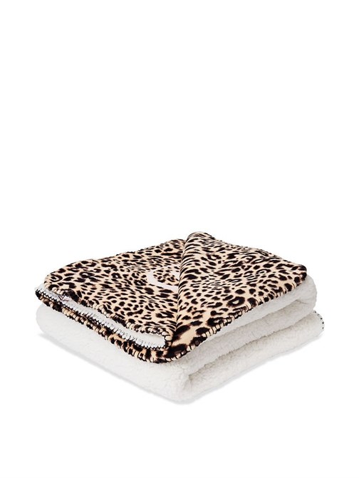 Leopar Peluş Polar Battaniye