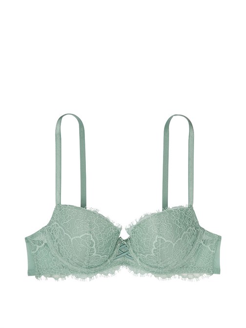 Lightly Lined Lace-up Demi Bra