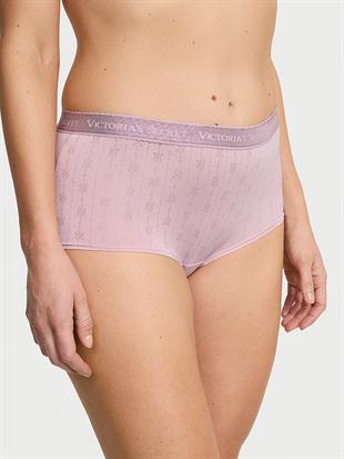 Logo Detaylı Pointelle Boyshort Külot