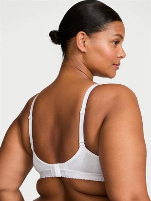 Logo Detaylı Pointelle Toparlayıcı Push-Up Sütyen