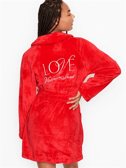 Logo Short Cozy Robe