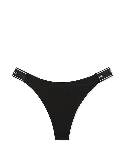 Logolu Pamuklu Derin Bacak Kesim Tanga