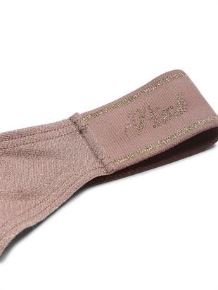 Logolu Pamuklu Işıltılı Derin Bacak Kesim Tanga