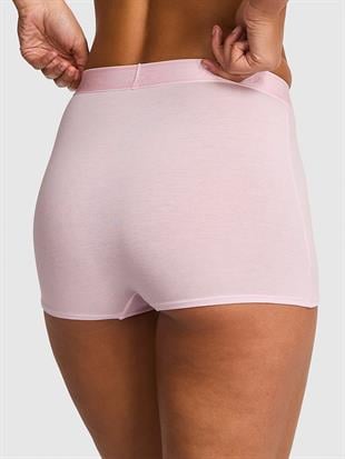 Logolu Pamuklu Yüksek Bel Boyshort Külot