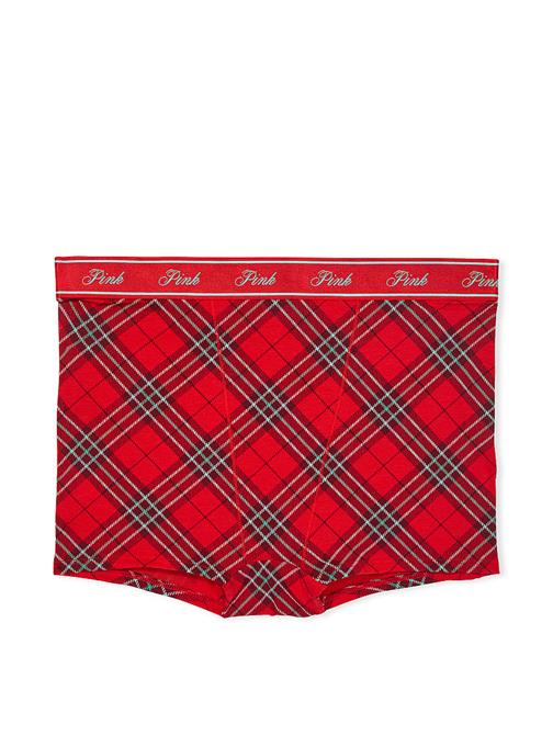 Logolu Pamuklu Yüksek Bel Boyshort Külot