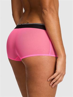 Logolu Tül Boyshort Külot
