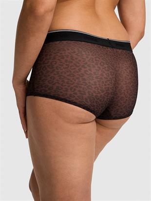 Logolu Tül Boyshort Külot