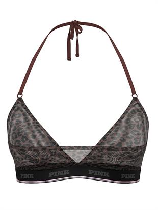 Logolu Tül Halter Üçgen Bralet
