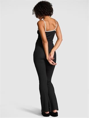 Lounge Nervürlü Henley Atlet & Pijama Altı Takımı