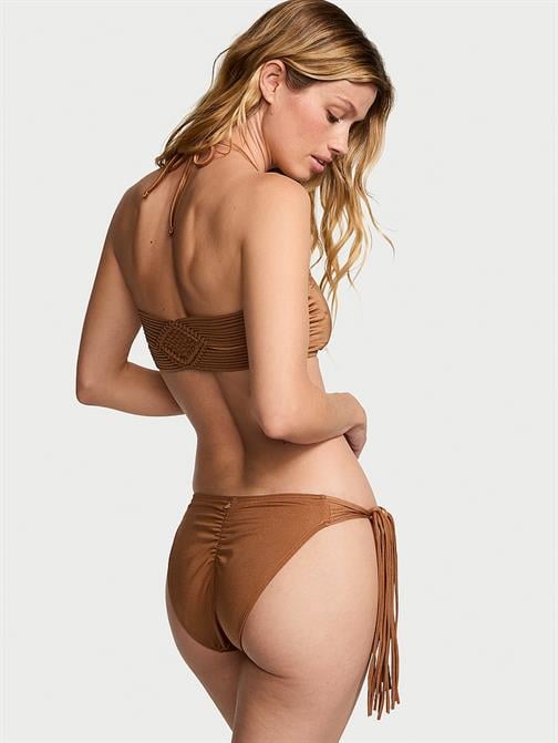 Makrome Bandeau Bikini Üstü