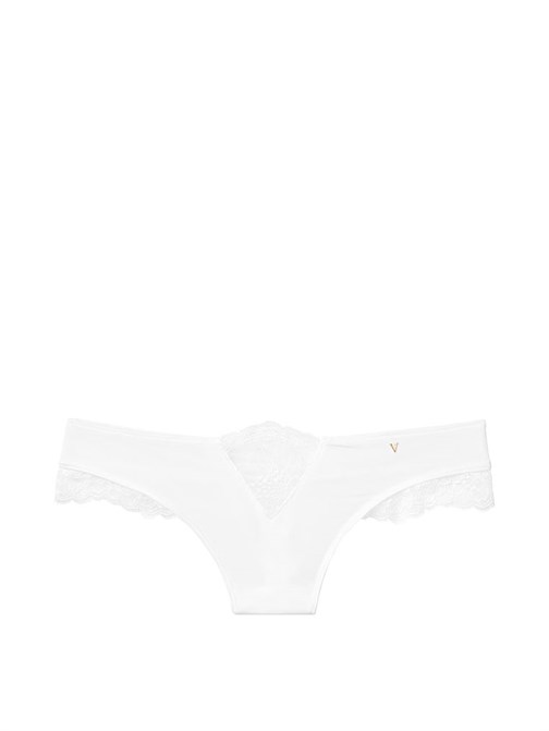 Micro Lace Inset Thong Panty