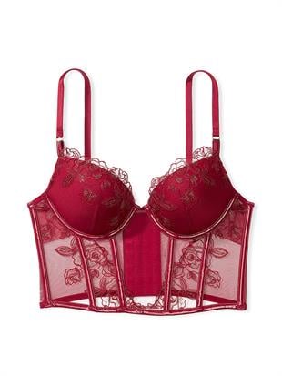 Midnight Affair İşlemeli Push-Up Korse Büstiyer
