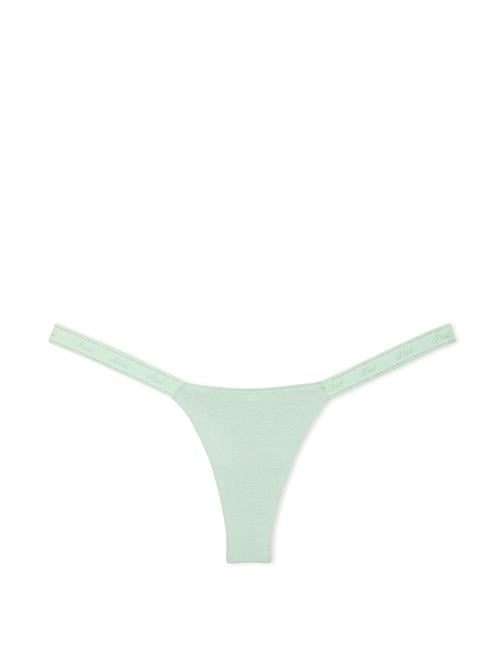 Mikro Logo Detaylı Işıltılı Tanga