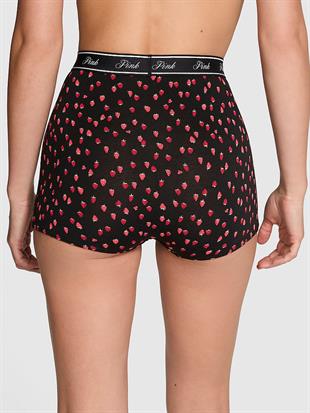 Mikro Logolu Yüksek Bel Boyshort Külot