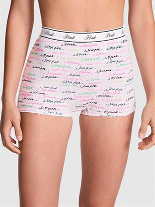 Mikro Logolu Yüksek Bel Boyshort Külot