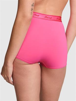Mikro Logolu Yüksek Bel Boyshort Külot