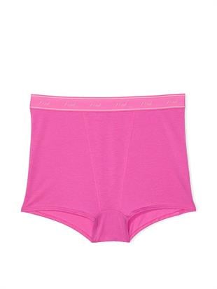 Mikro Logolu Yüksek Bel Boyshort Külot