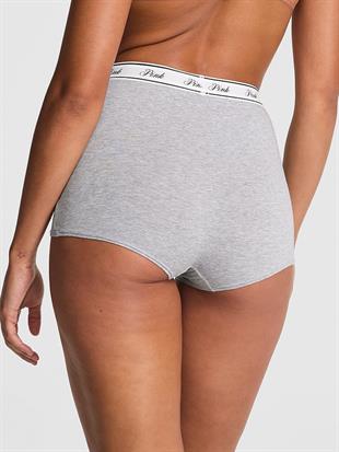 Mikro Logolu Yüksek Bel Boyshort Külot
