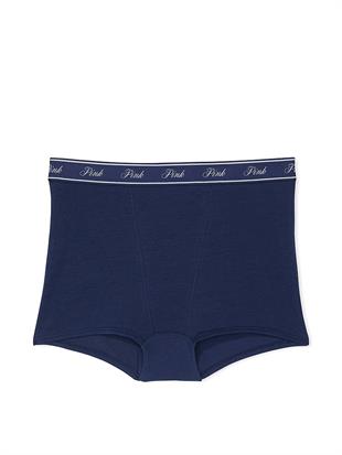 Mikro Logolu Yüksek Bel Boyshort Külot