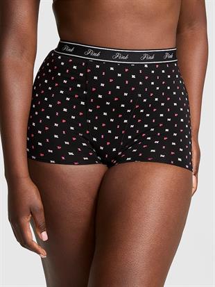 Mikro Logolu Yüksek Bel Boyshort Külot