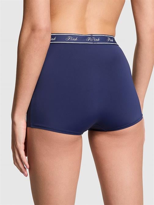 Mikro Logolu Yüksek Bel Boyshort Külot