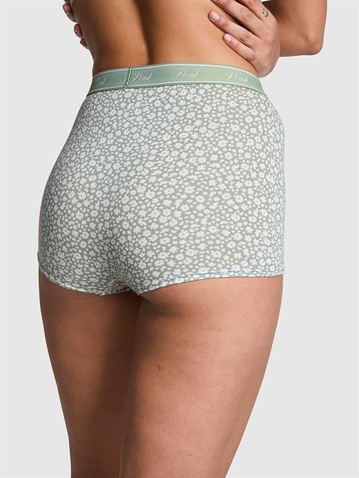 Mikro Logolu Yüksek Bel Boyshort Külot