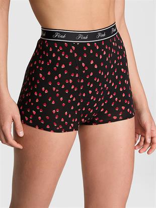 Mikro Logolu Yüksek Bel Boyshort Külot