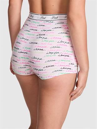 Mikro Logolu Yüksek Bel Boyshort Külot