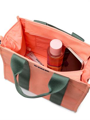 Mini Çapraz Askılı Kanvas Tote Çanta