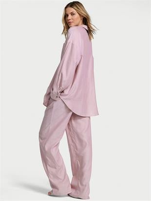 Modal-Pamuklu Uzun Pijama Takımı