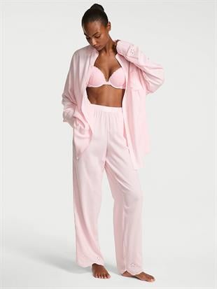 Modal Pamuklu Uzun Pijama Takımı