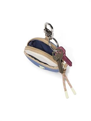 Nylon Zip Pouch Keychain Charm