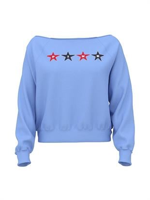 Omzu Açık Sweatshirt