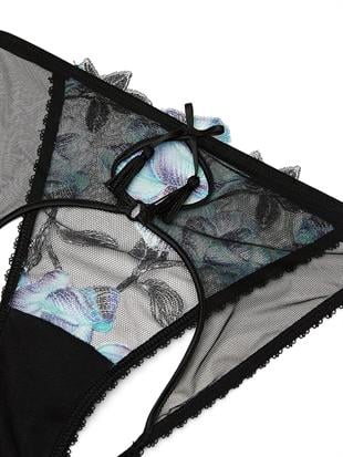 Orkide İşlemeli Bikini Külot