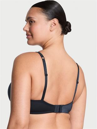 Orkide İşlemeli Işıltılı Askılı Push-Up Sütyen