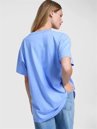 Oversize Kısa Kollu Kampüs Tişört
