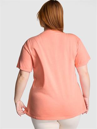 Oversize Kısa Kollu Kampüs Tişört