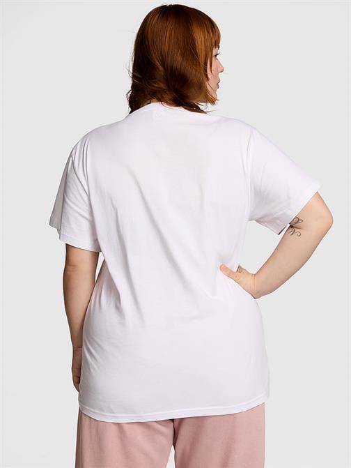 Oversize Kısa Kollu Kampüs Tişört