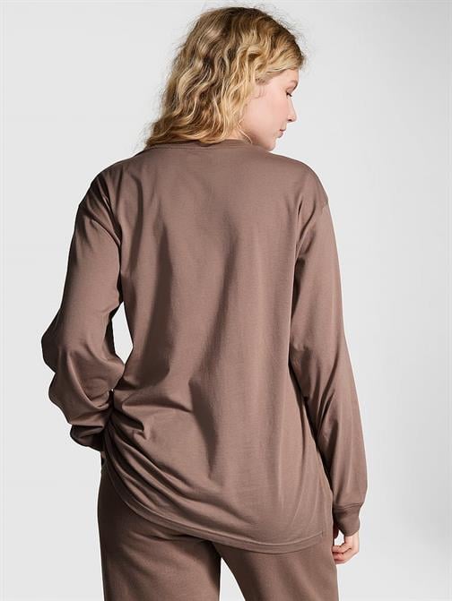 Oversize Uzun Kollu Kampüs Tişört